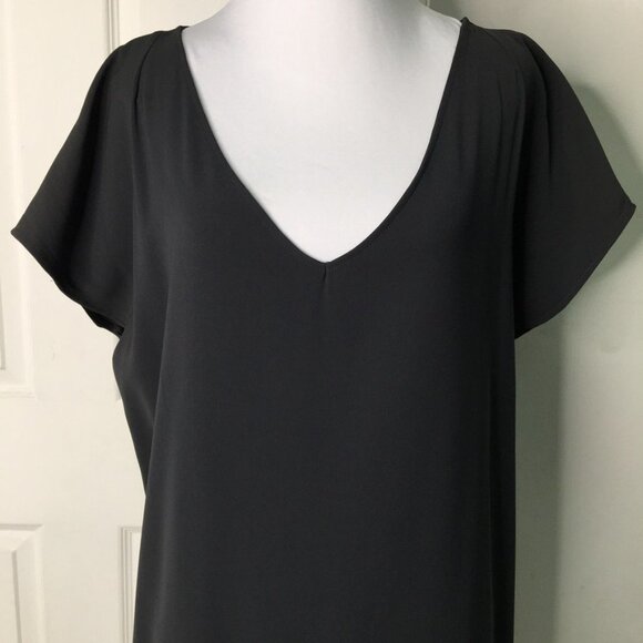 MaxMara Women's Short Sleeve Shift Dress Gray and White Size Medium Color Block - Picture 2 of 16